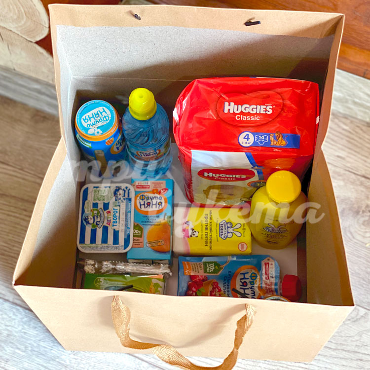 Набор «Детский с подгузниками» (в бумажном пакете)